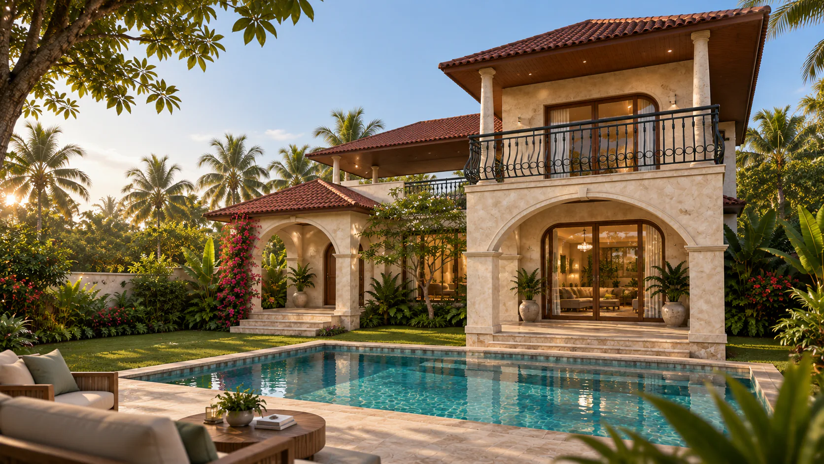 Story villa exterior